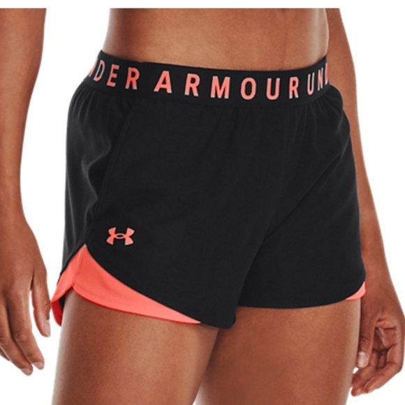 Under Armour Pants - Under Armour Women's Black and Pink Tennis Shorts Large